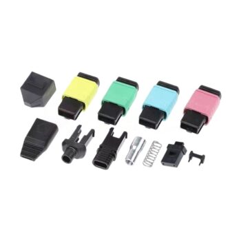 Singlemode/Multimode MPO-12 Ribbon Fiber Optic Connector Components