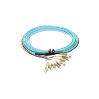 Customized OM3 Multimode 4-12 Fibers LC/SC/FC/ST/E2000(LSH) Ribbon Fiber Optic Pigtail