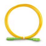 SC/APC To SC/APC Simplex OS2 Singlemode Fiber Patch Cable